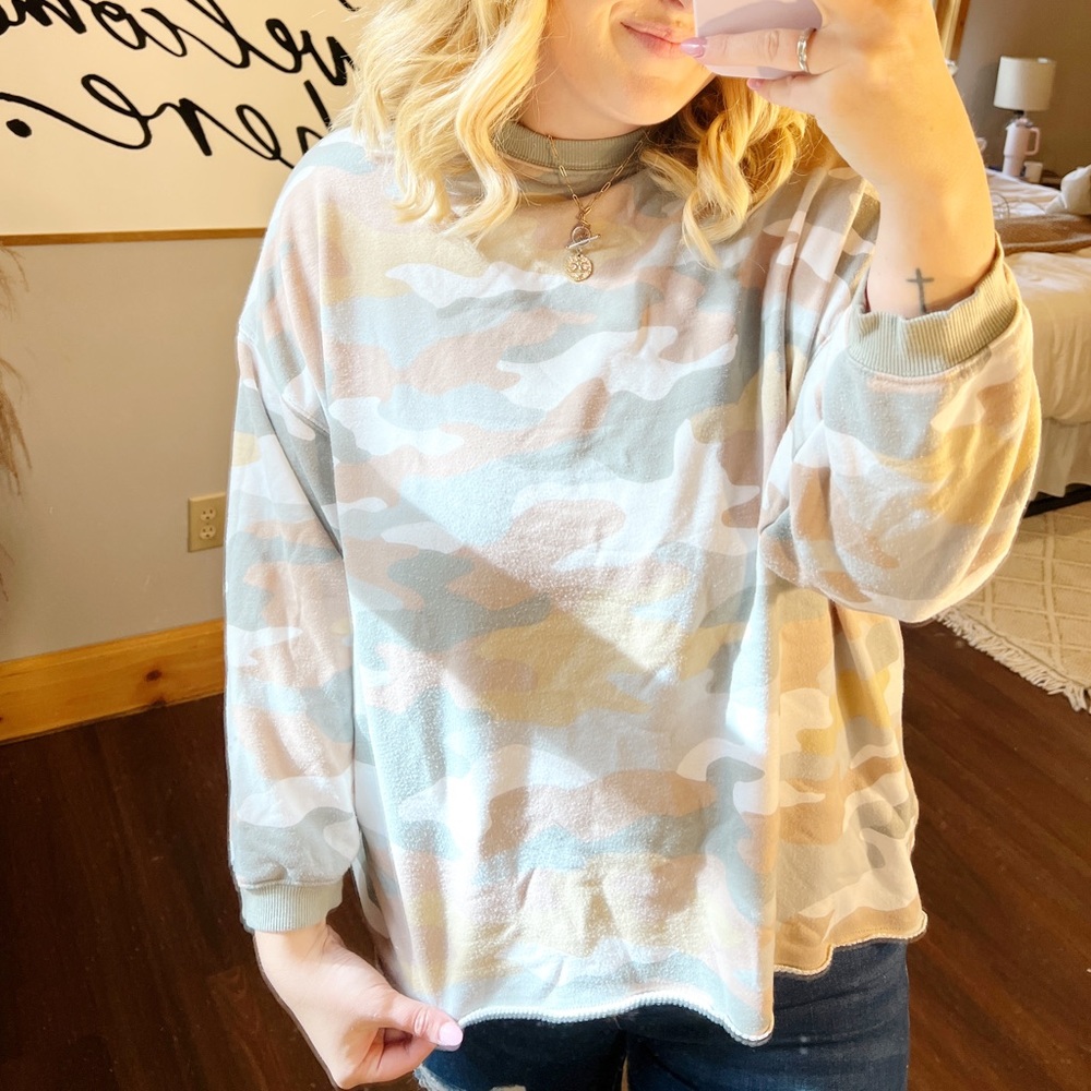 Secret Treasures Camo Pullover